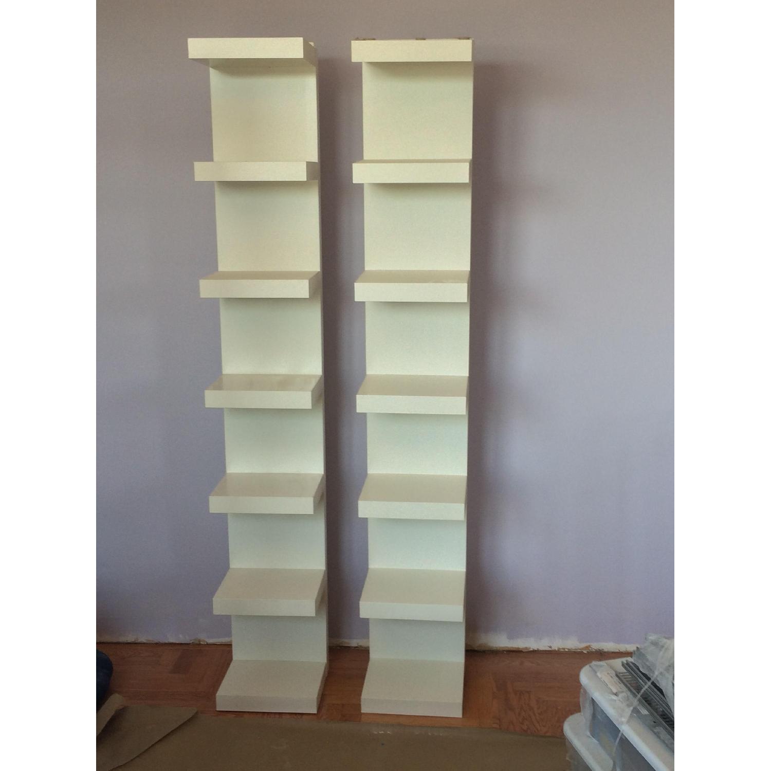 Book Towers/Floating Wall Shelf Unit - Set of 3 - image-2