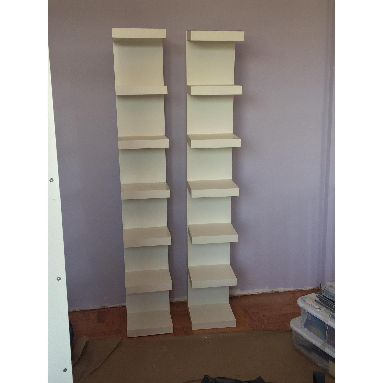 Book Towers/Floating Wall Shelf Unit - Set of 3 - image-3