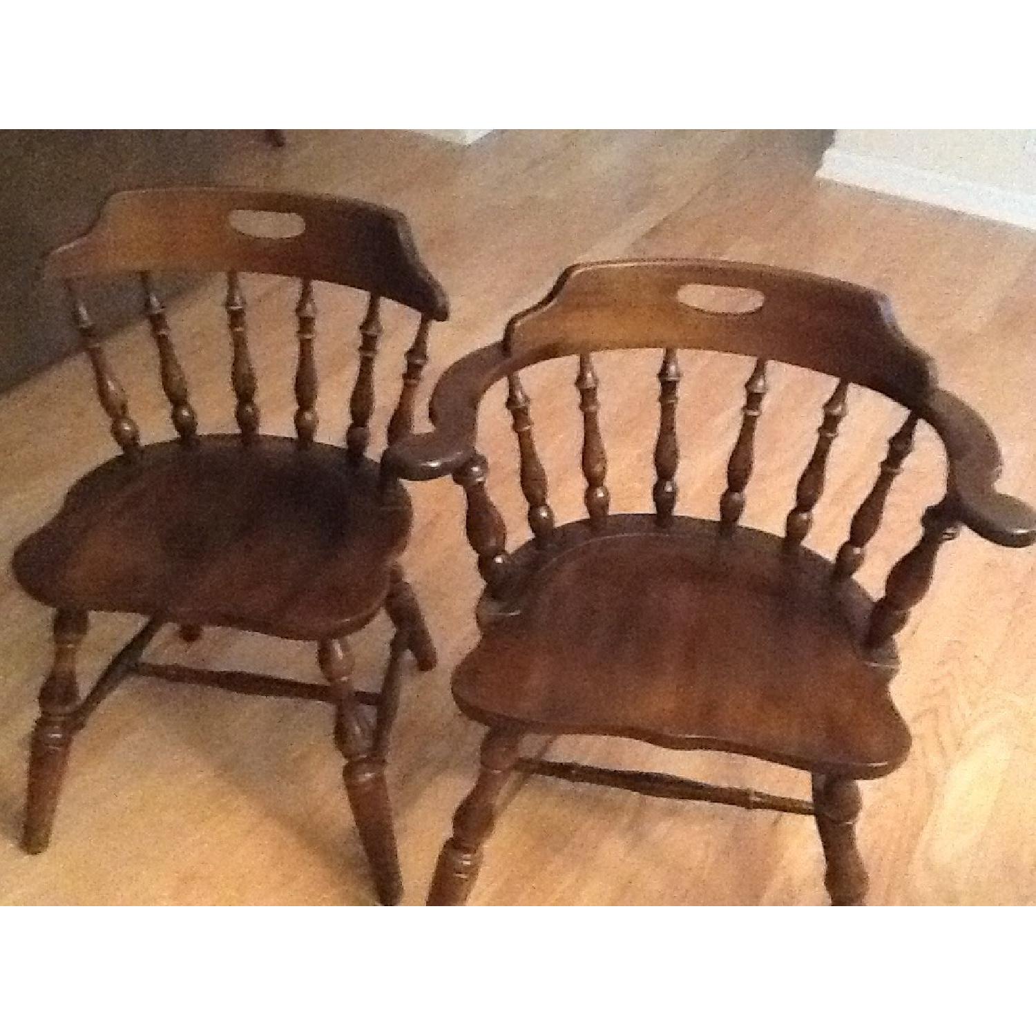 Temple Stuart Expandable Dining Room Table w/ 6 Chairs + Hutch + Server - image-5