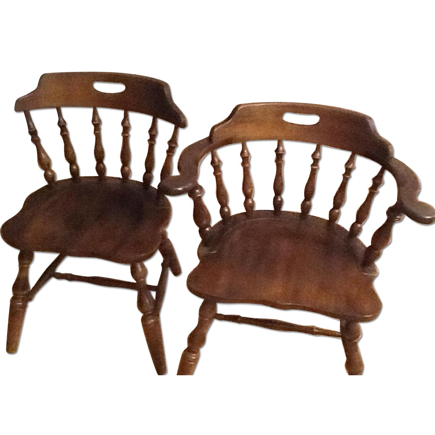 Temple Stuart Expandable Dining Room Table w/ 6 Chairs + Hutch + Server - image-8