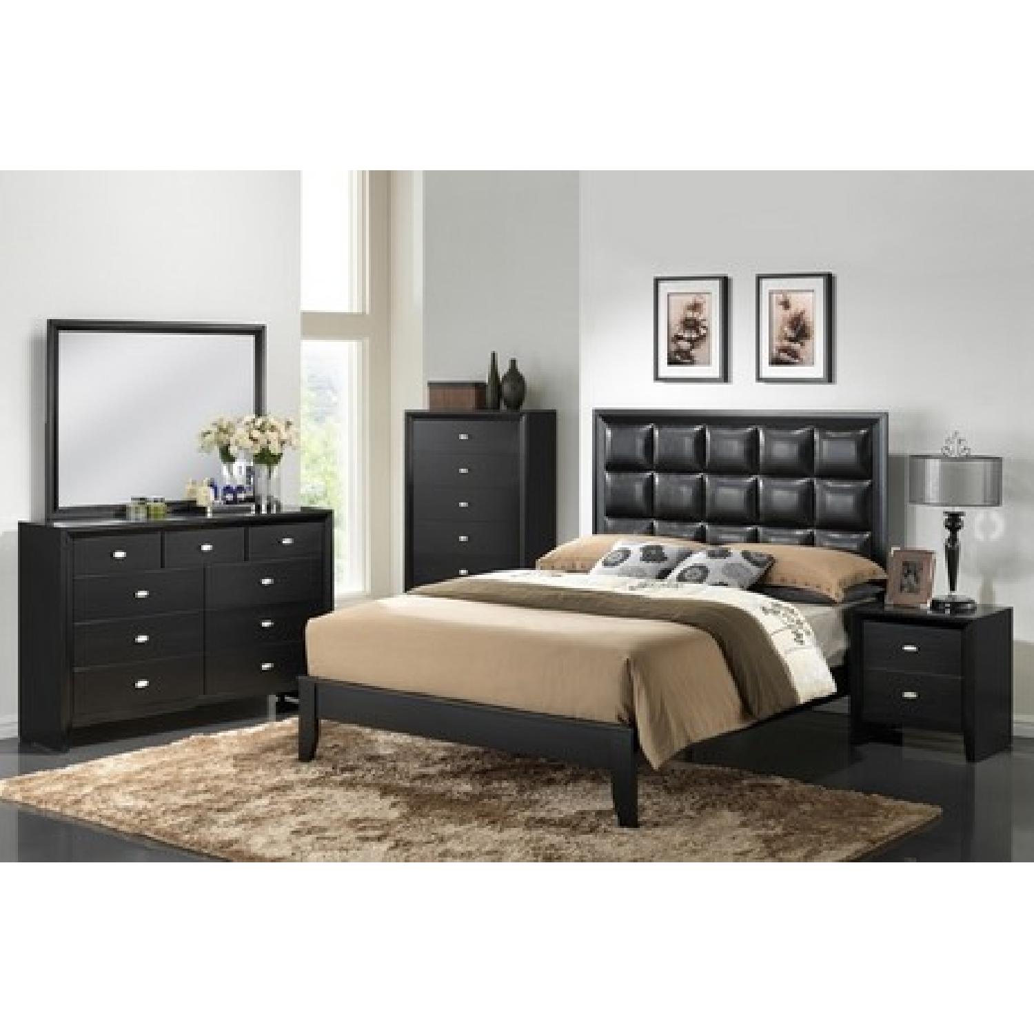 Carolina Black 4-Piece Queen Size Bedroom Set - image-1