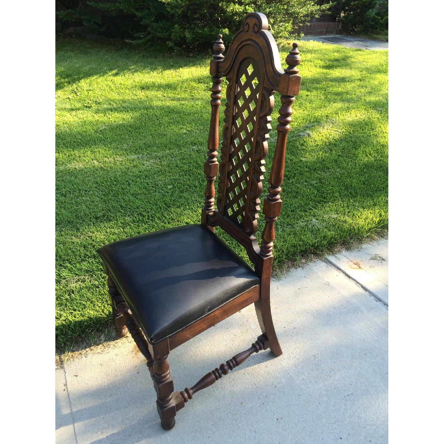 Hibriten Furniture Solid Wood Vintage Dining Room Chairs - Set of 6 - image-2