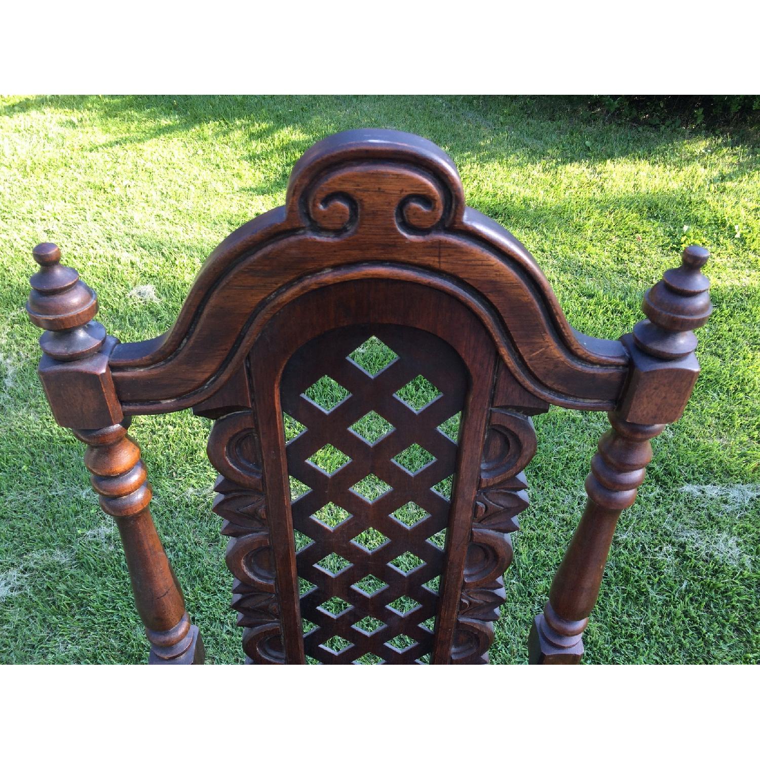 Hibriten Furniture Solid Wood Vintage Dining Room Chairs - Set of 6 - image-3
