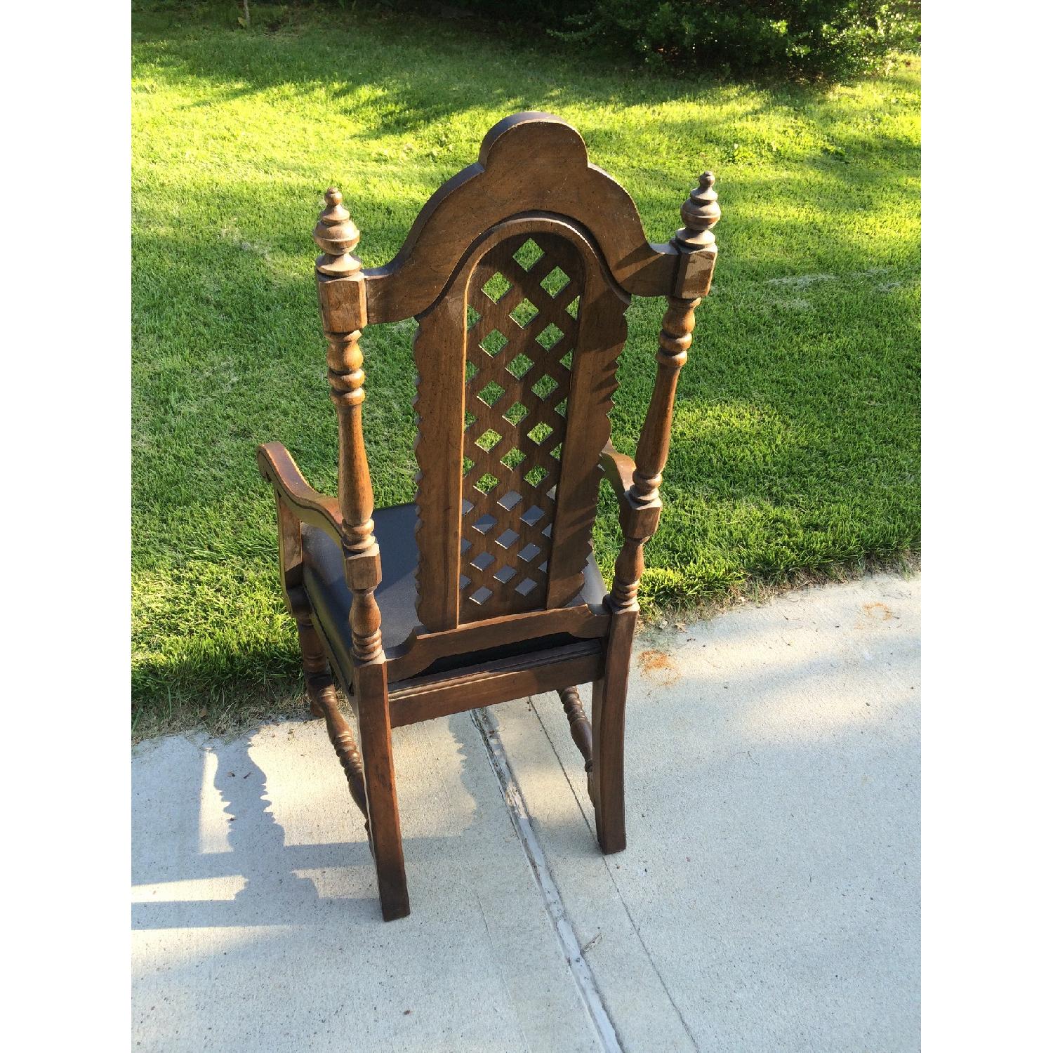 Hibriten Furniture Solid Wood Vintage Dining Room Chairs - Set of 6 - image-4