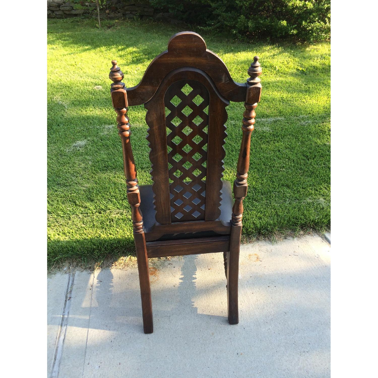 Hibriten Furniture Solid Wood Vintage Dining Room Chairs - Set of 6 - image-6