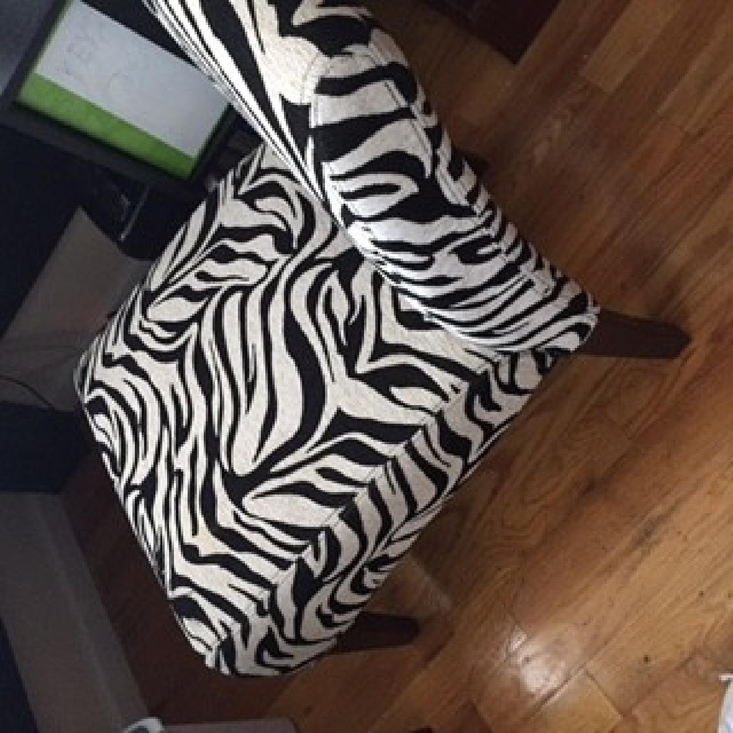 Zebra Print Accent Chair - image-3