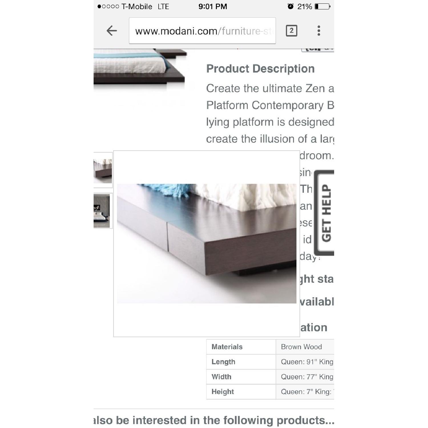 Modani Zen Queen Size Bed Frame - image-3