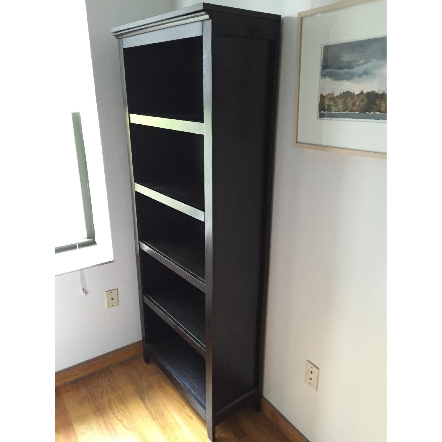 Tall Wood Espresso Book Shelf - image-2