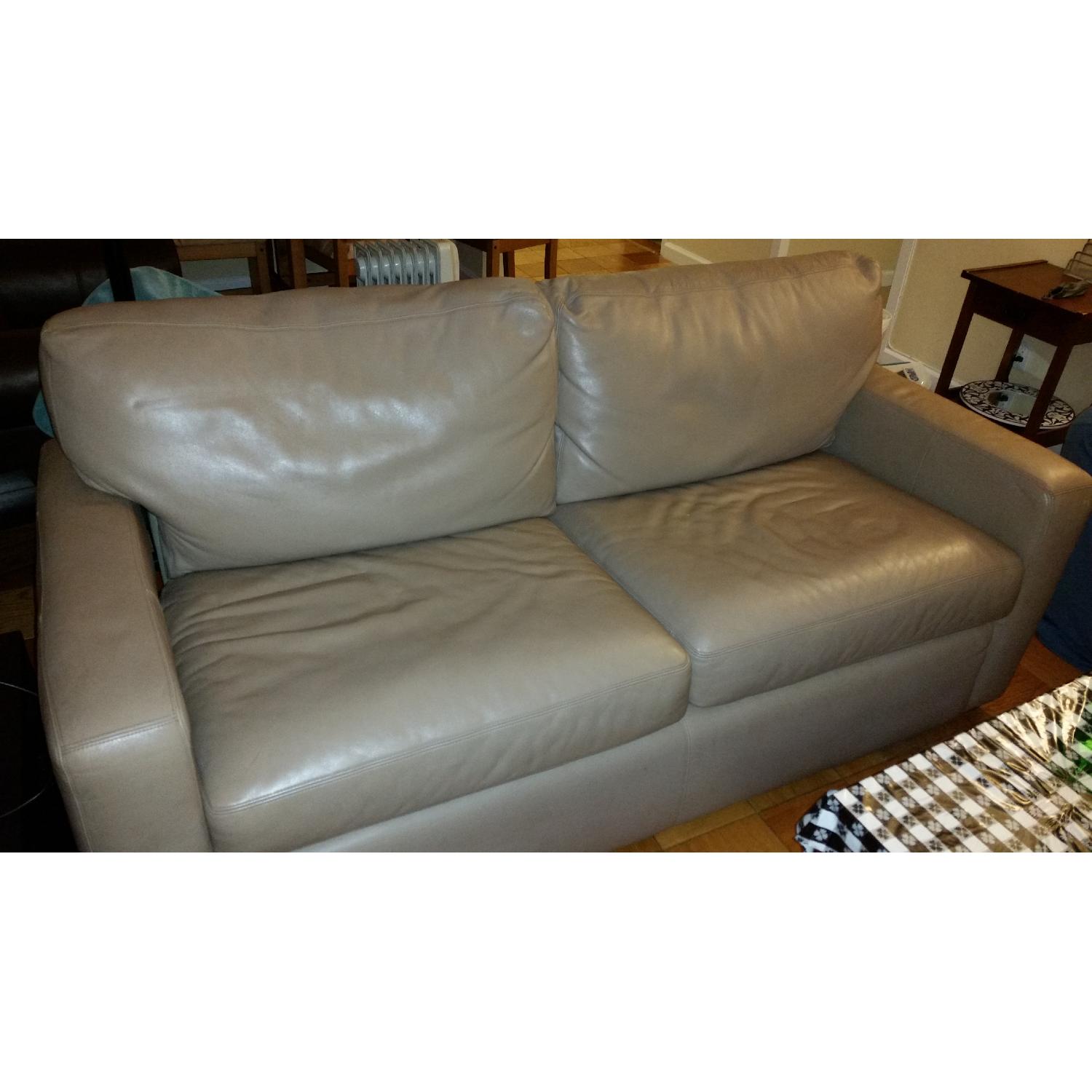 Leather Sofa Bed - image-1