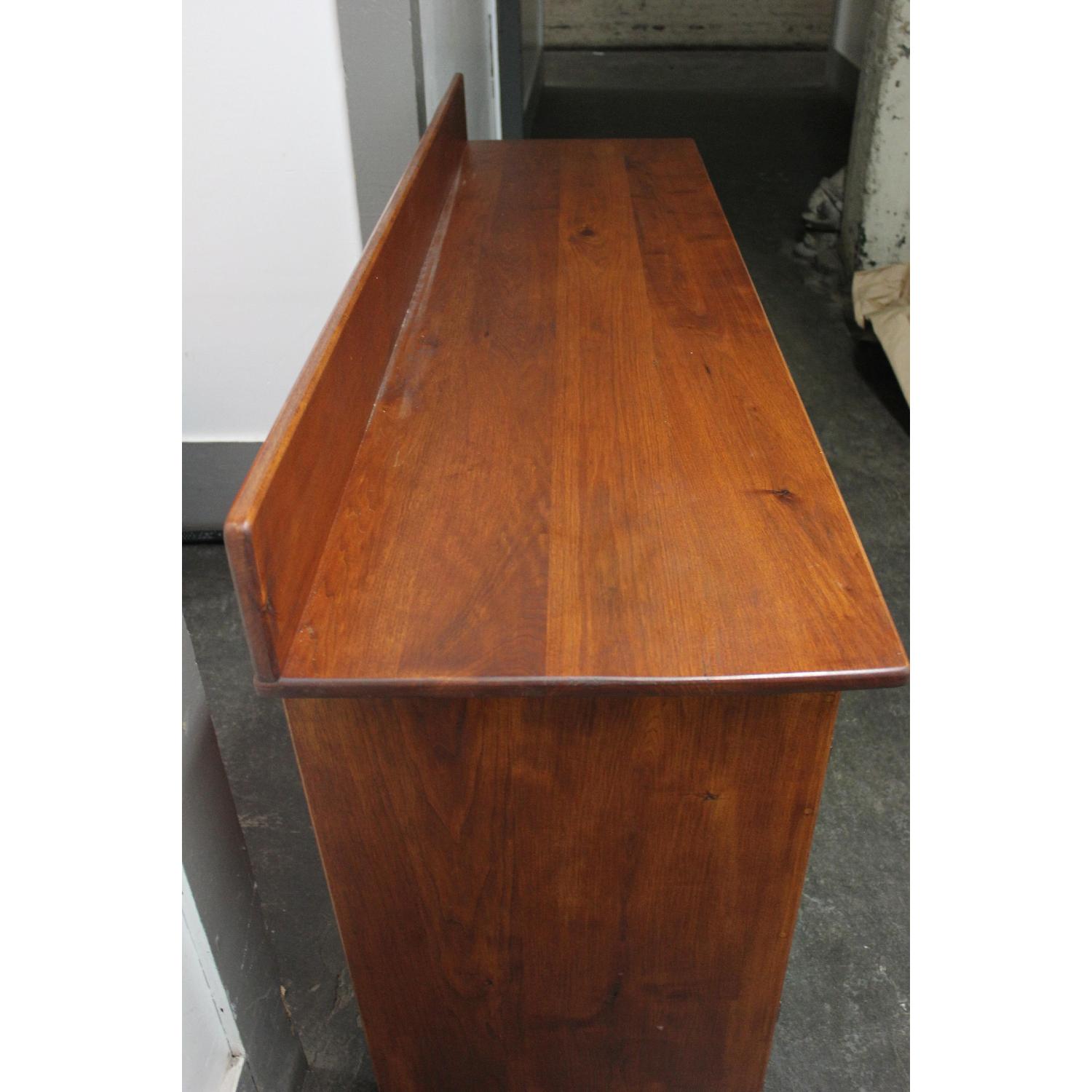 Cherry Wood Credenza w/ Storage & Display - image-5