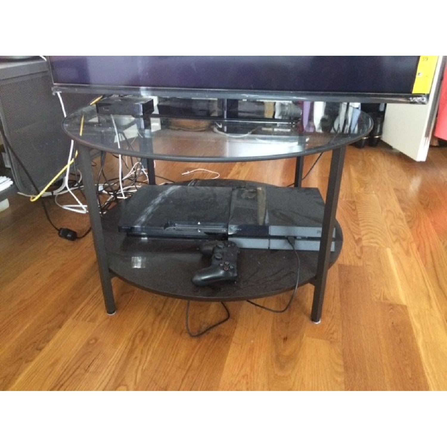 Ikea Glass TwoTiered Coffee Table AptDeco