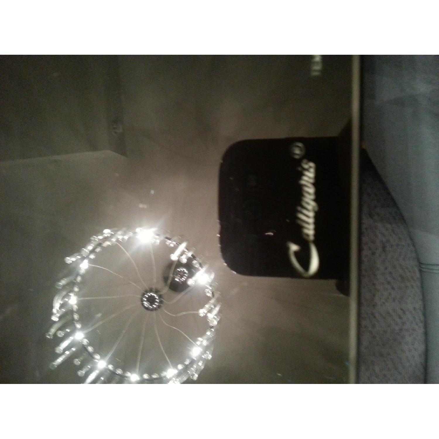 Calligaris Square Black Tempered Glass & White Border Dining Table - image-2