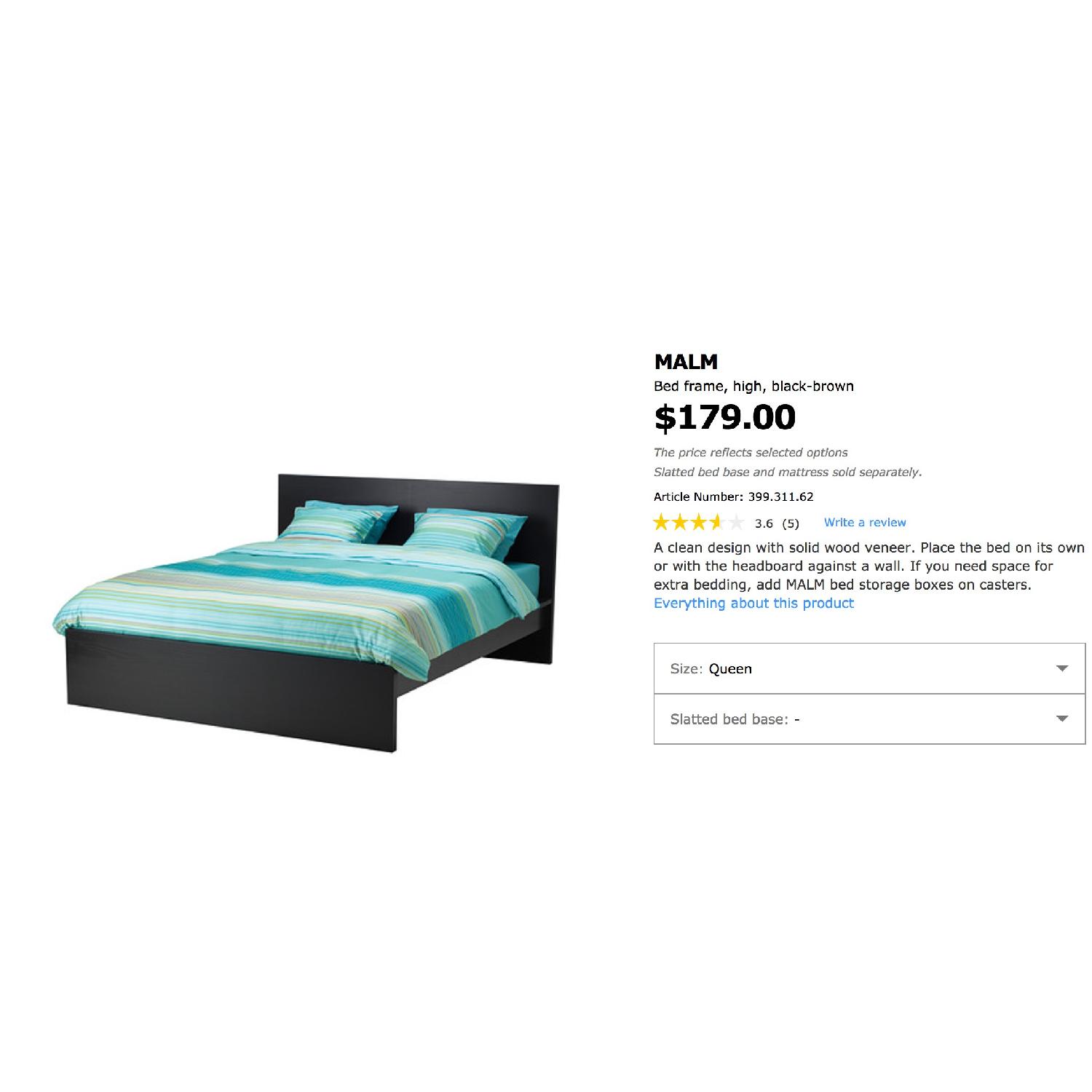 Ikea Malm Queen Bed Frame - image-4