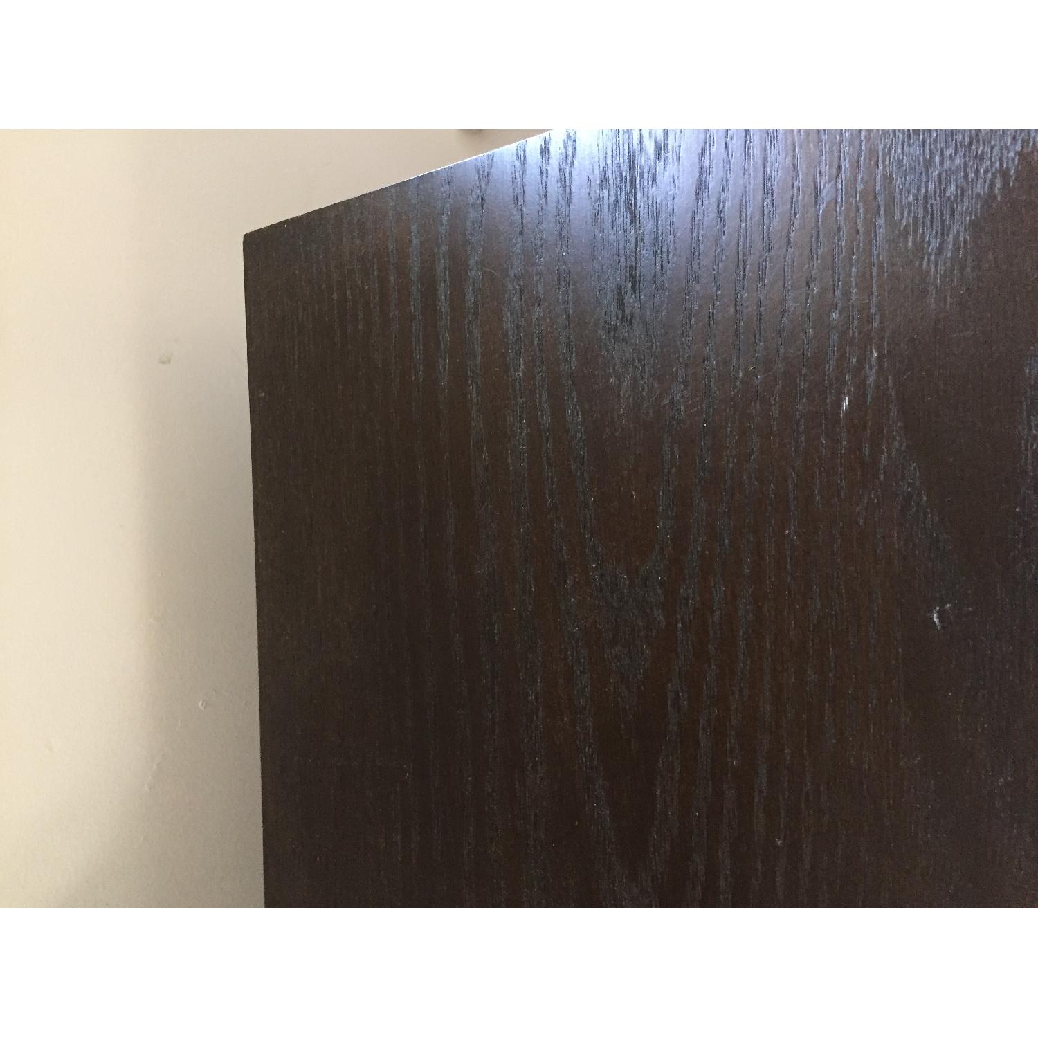 West Elm Black Wood Cubby Rolling Storage - image-6