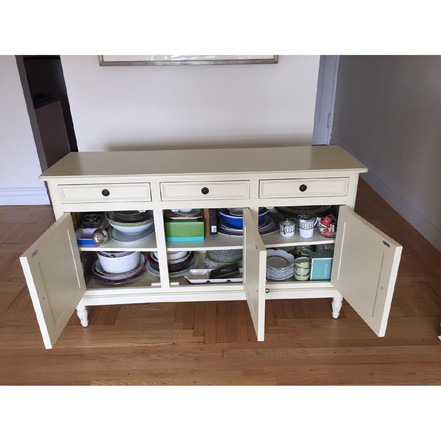 Ballard Designs Antique White Sideboard - image-5