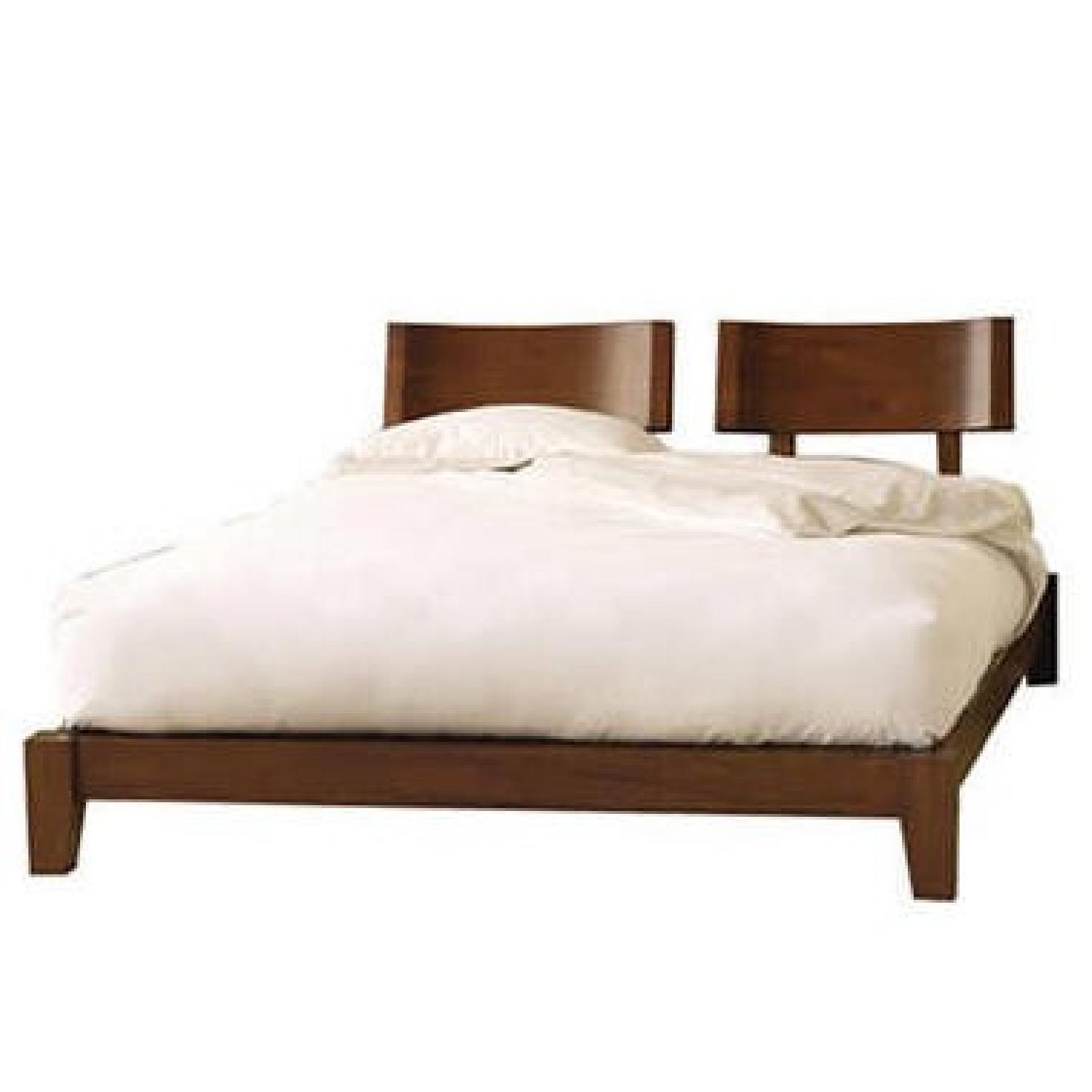 Zen Inspired Queen Platform Bed in Minimalist Design AptDeco