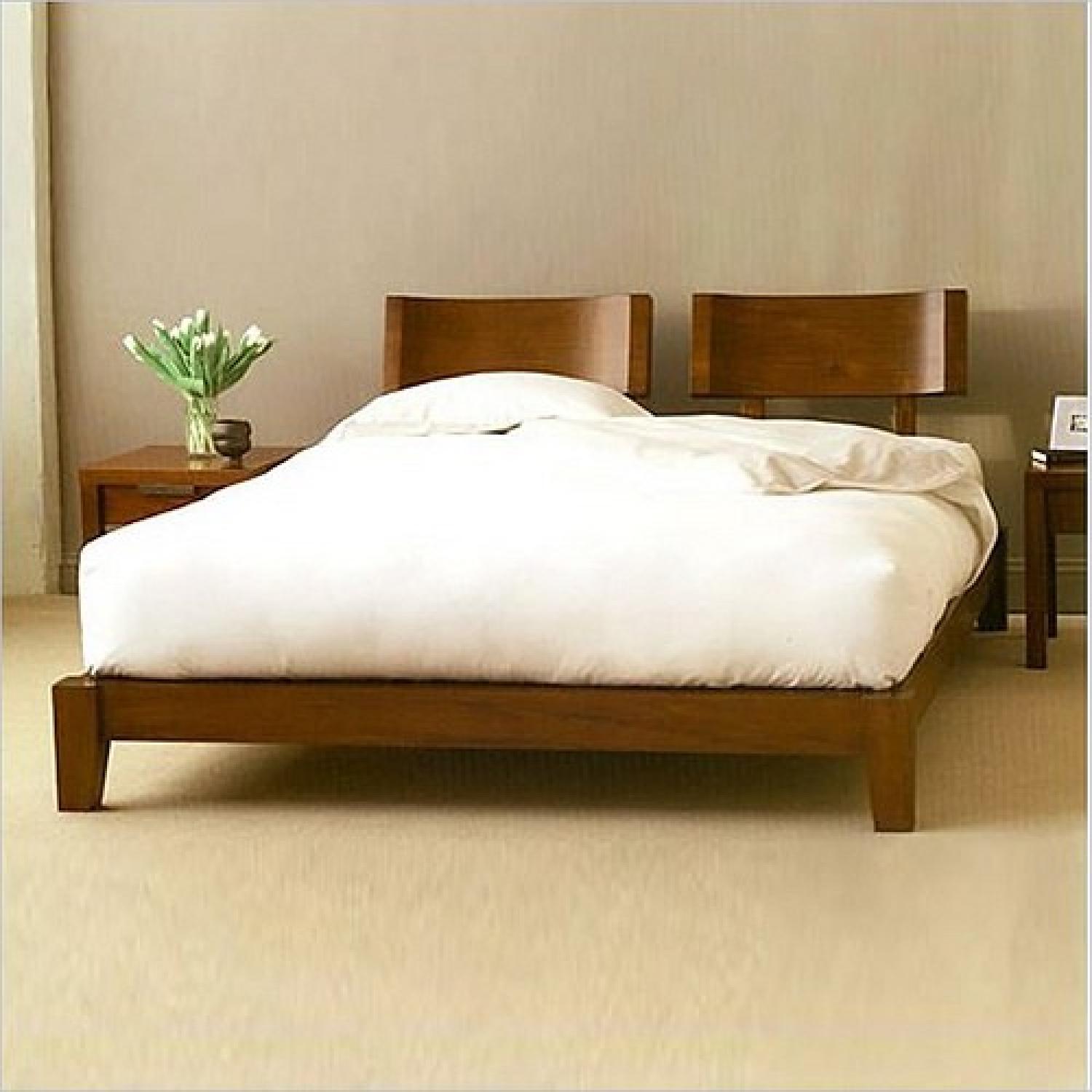 Zen Inspired Queen Platform Bed in Minimalist Design AptDeco