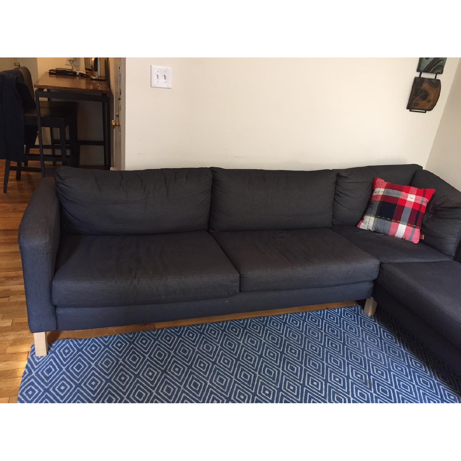 Ikea Karlstad Corner Sectional Sofa AptDeco