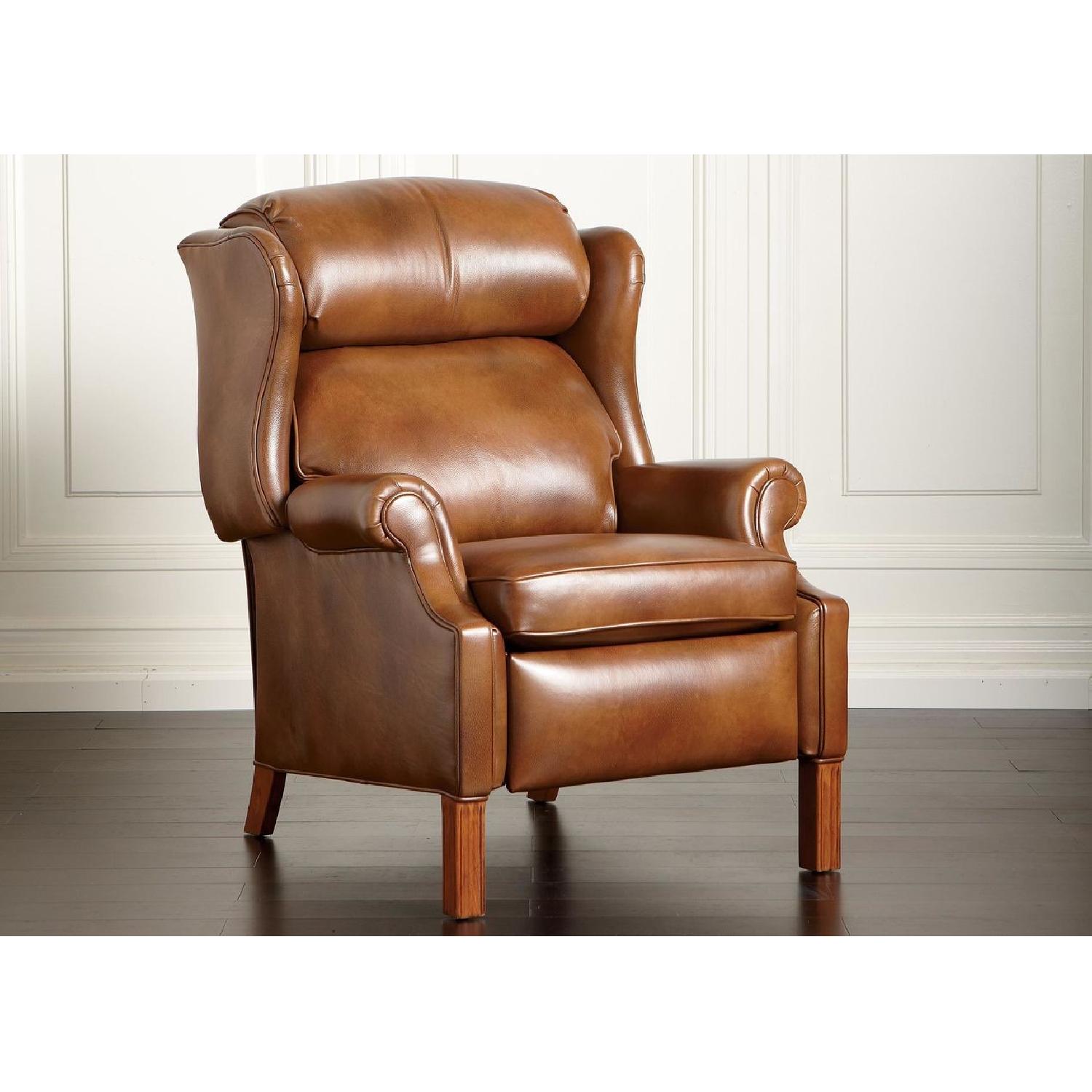 Ethan Allen Townsend Leather Recliner - image-7