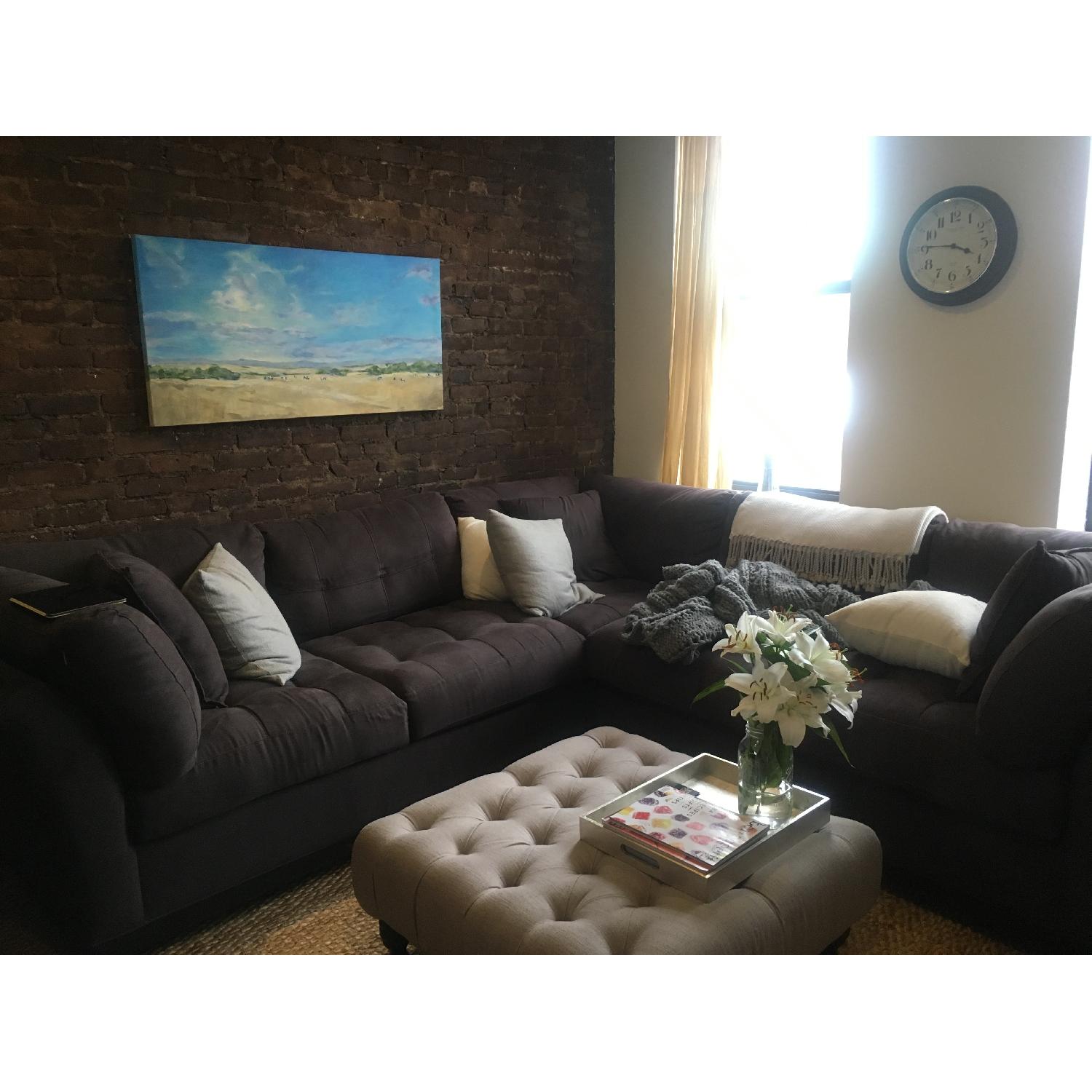 Miscrosuede Modular Sectional Sofa - image-1