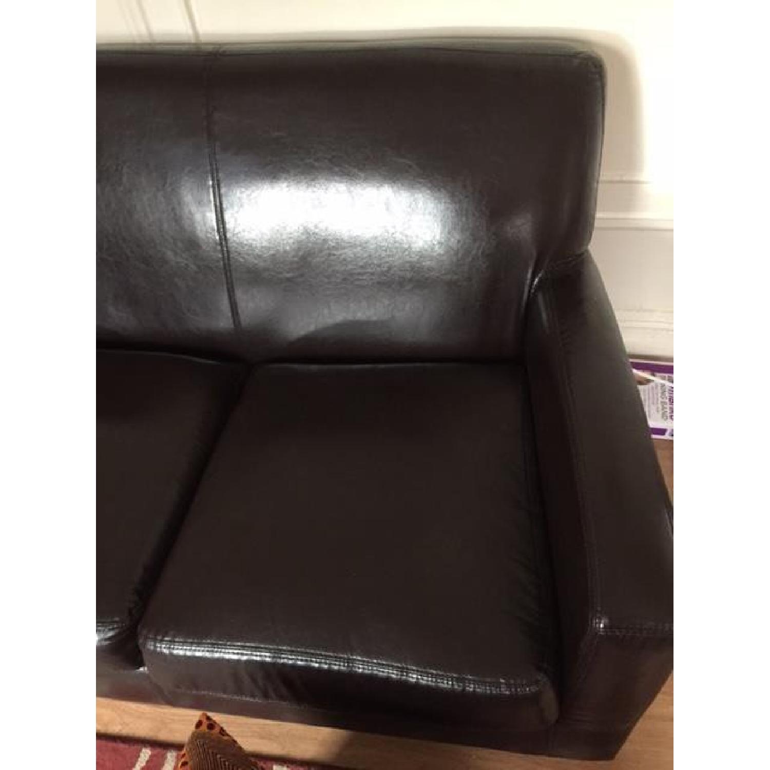 Ikea Jappling Dark Brown Sofa AptDeco