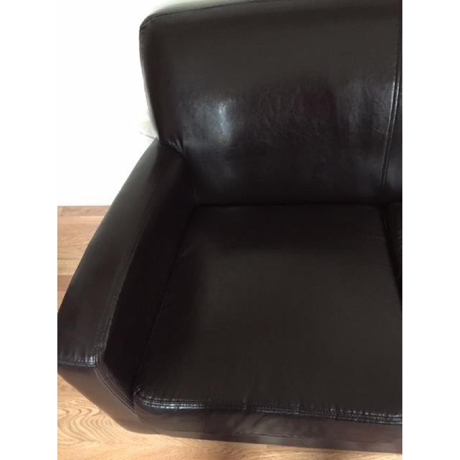 Ikea Jappling Dark Brown Sofa AptDeco