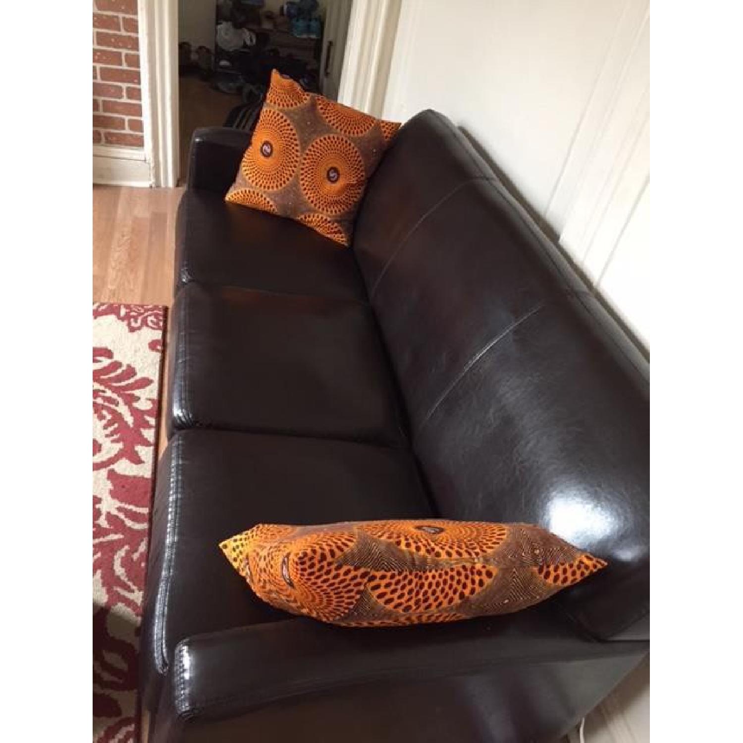 Ikea Jappling Dark Brown Sofa AptDeco