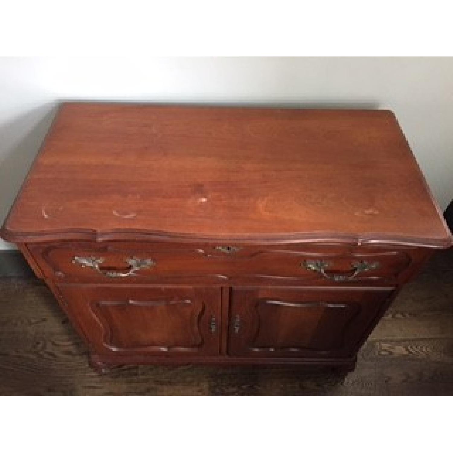 Antique Wooden Bar Cabinet - image-2