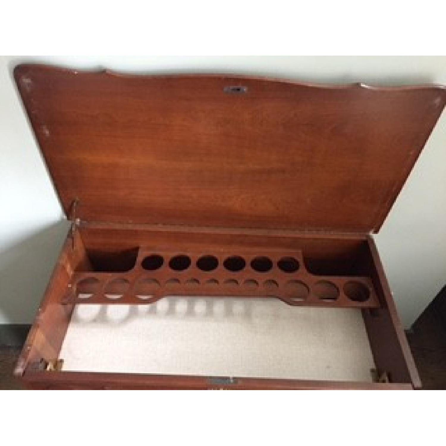 Antique Wooden Bar Cabinet - image-4