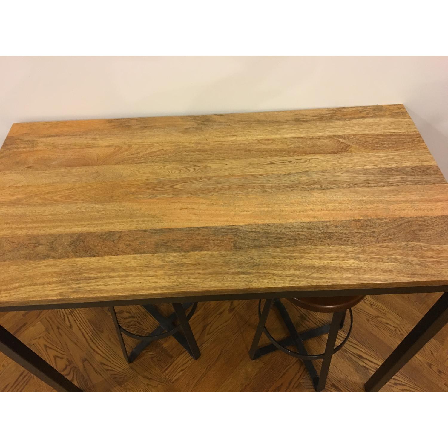 West Elm Box Frame Counter Table Wood - image-5