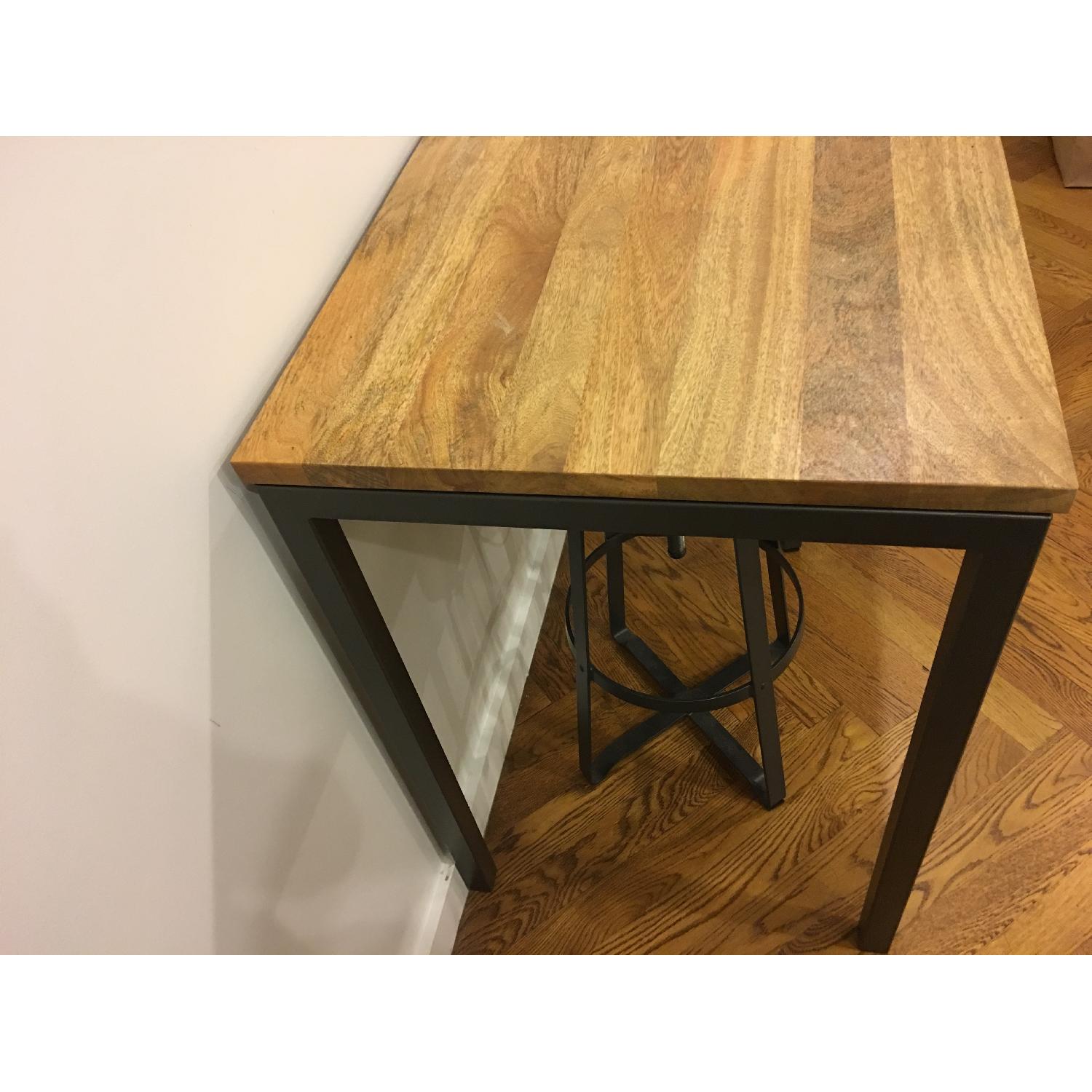 West Elm Box Frame Counter Table Wood - image-6