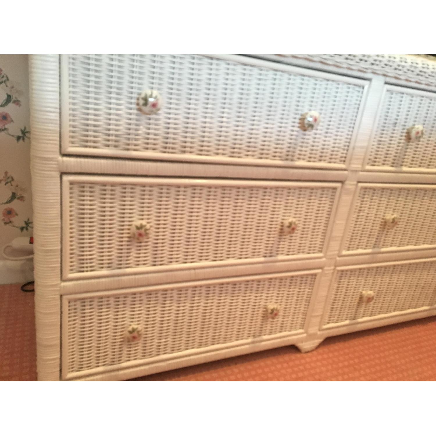 6 Drawer Wicker Dresser - image-3