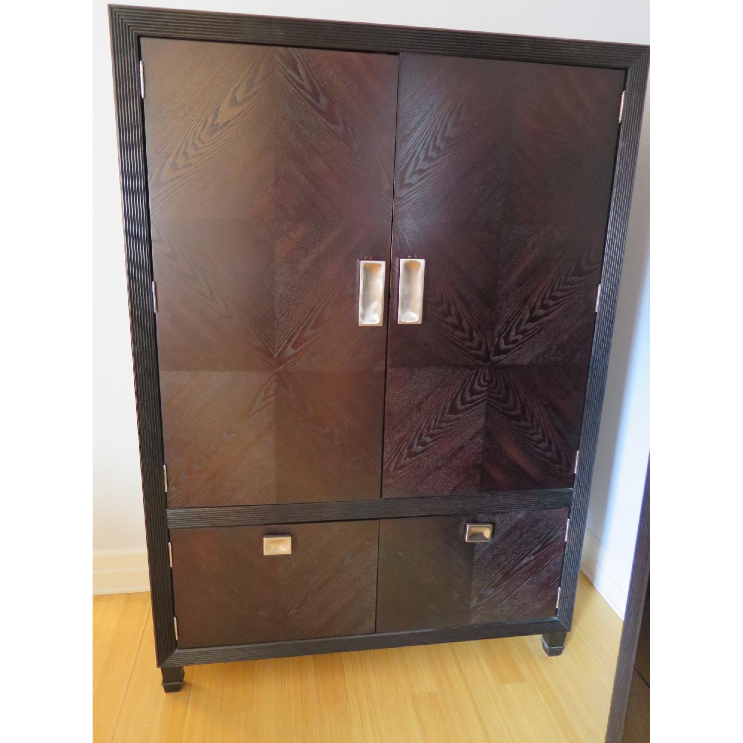 Bloomingdale's Harbor House Furniture Company Brown Wood Armoire - image-1