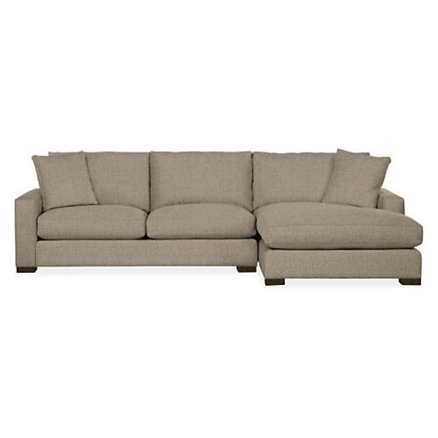 Room & Board Metro Sofa w/ Chaise in Tatum Grey Boucle - image-0