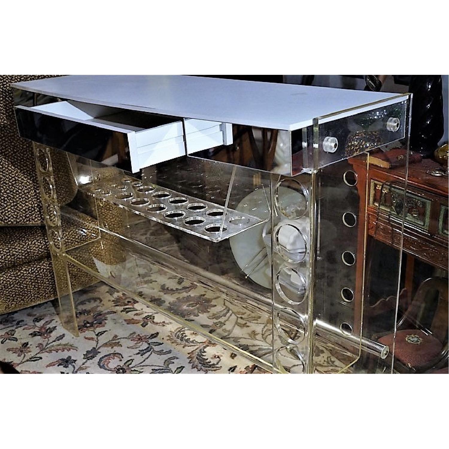 Vintage Mid Century Modern Lucite Bar - image-2