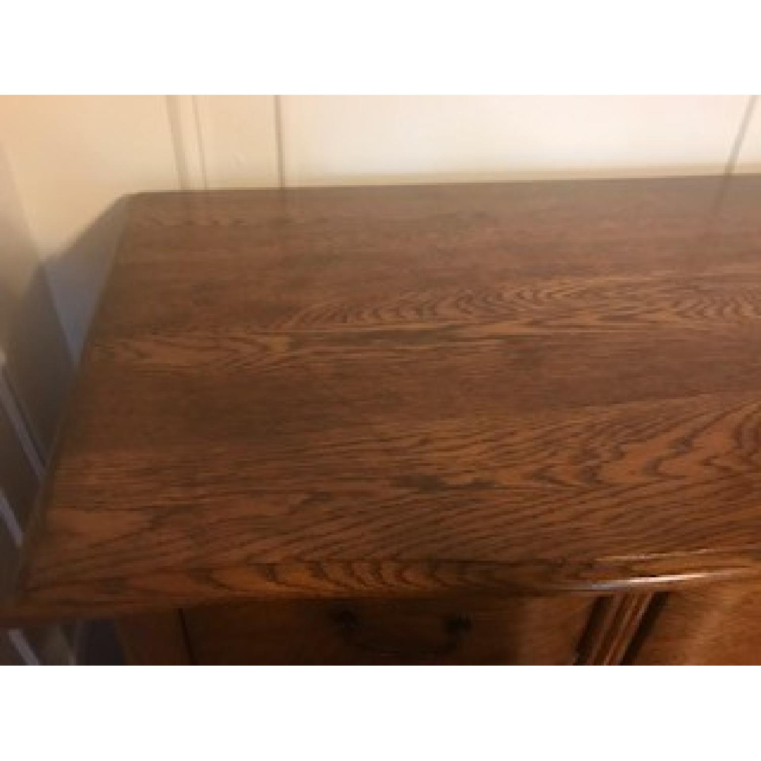 Antique Oak Refinished Bonnet Dresser - image-5