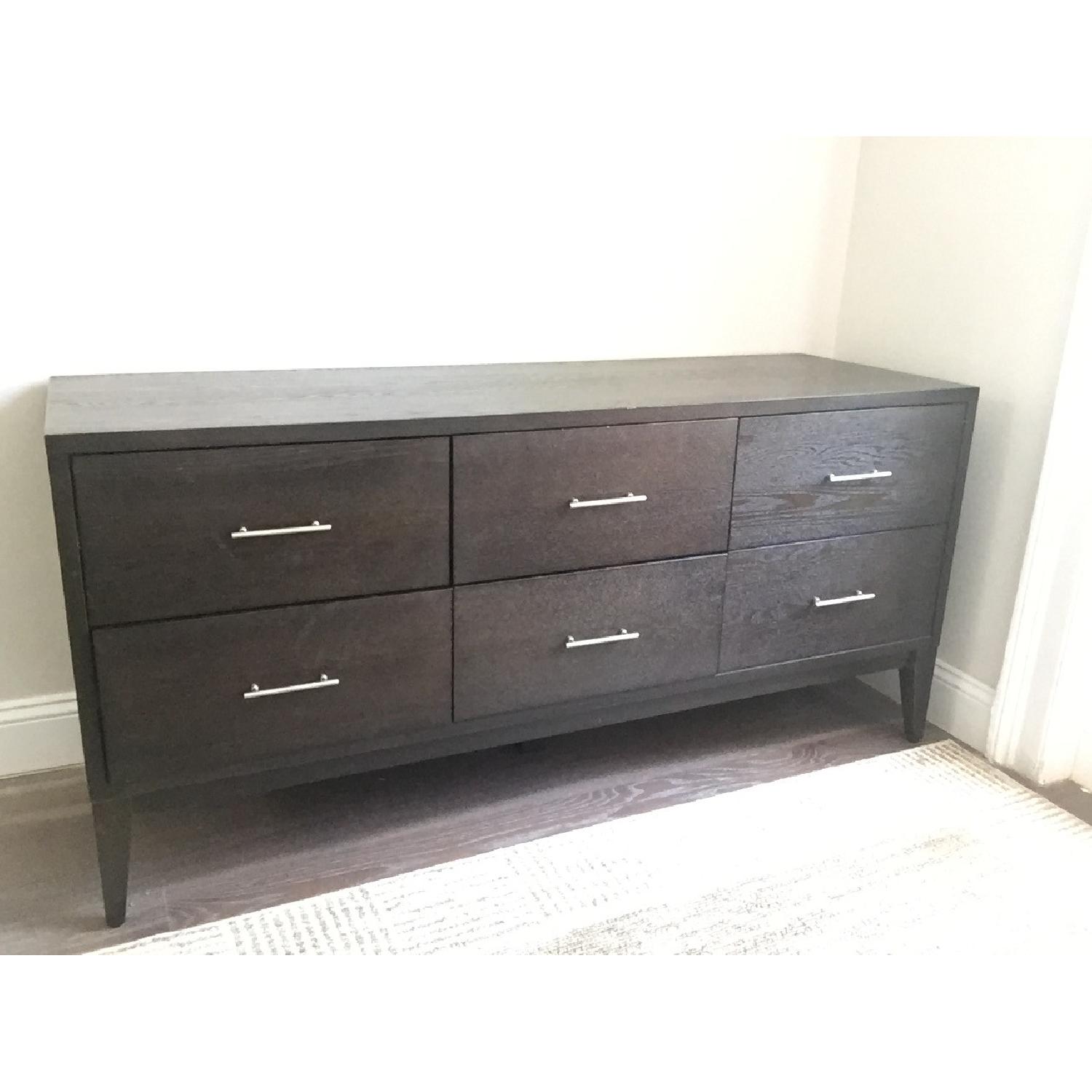 West Elm Narrow-Leg 6-Drawer Dresser in Chocolate - image-3