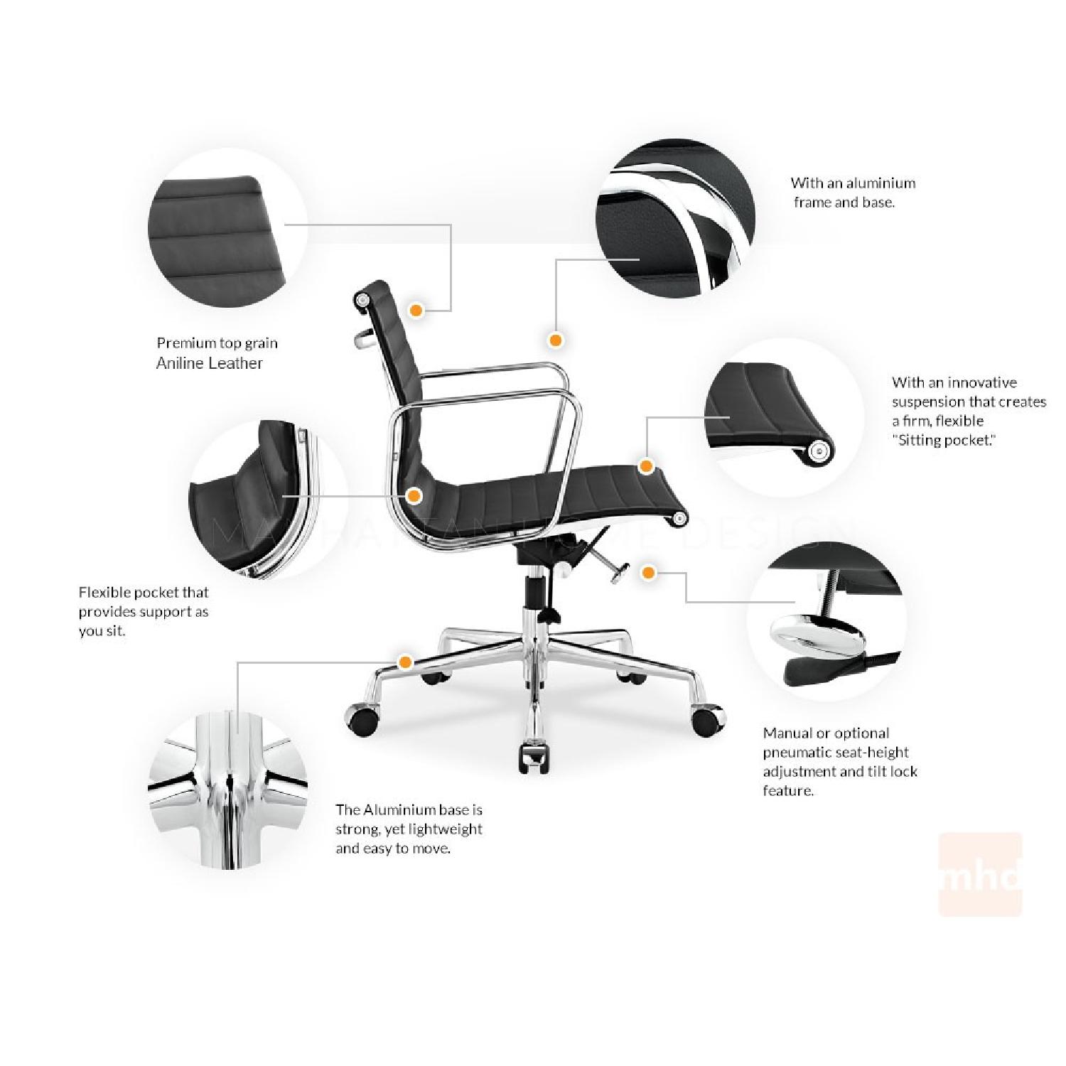 Eames Ribbed Management Chair Replica - image-3