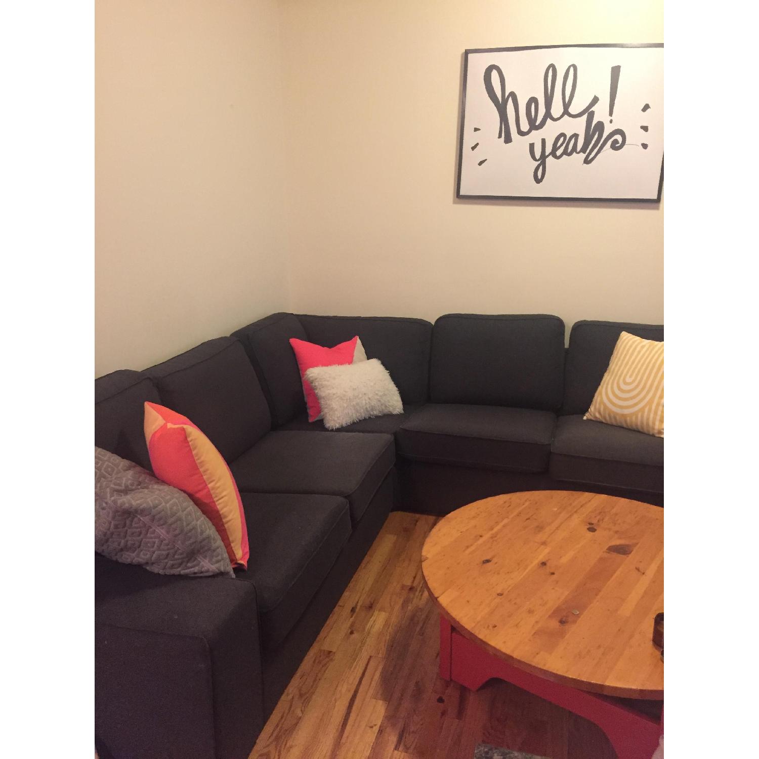 Ikea Kivik Corner Sectional Sofa in Grey - image-3