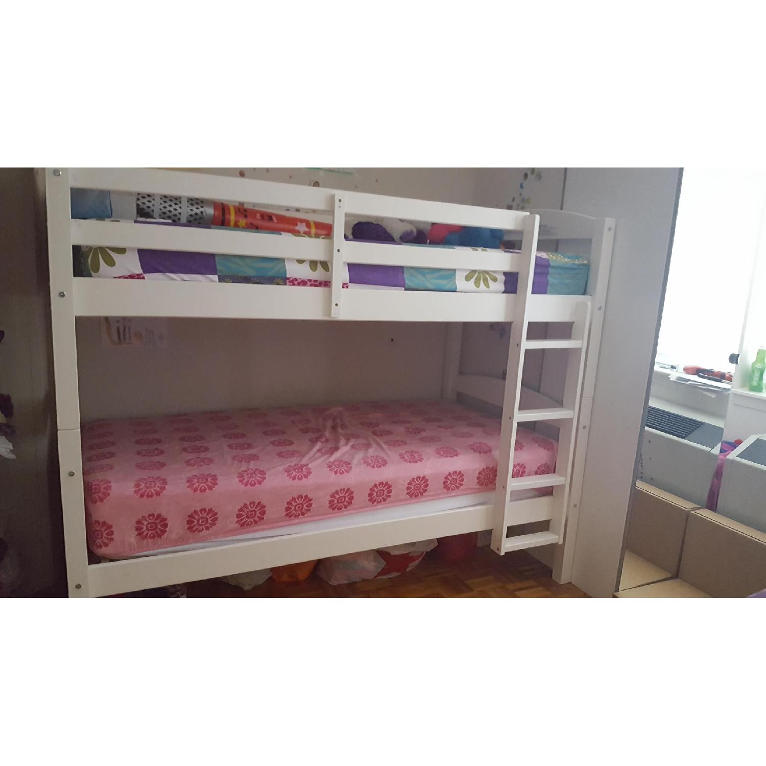 Better Homes and Gardens Leighton Twin Over Twin Wood Bunk Bed - image-1