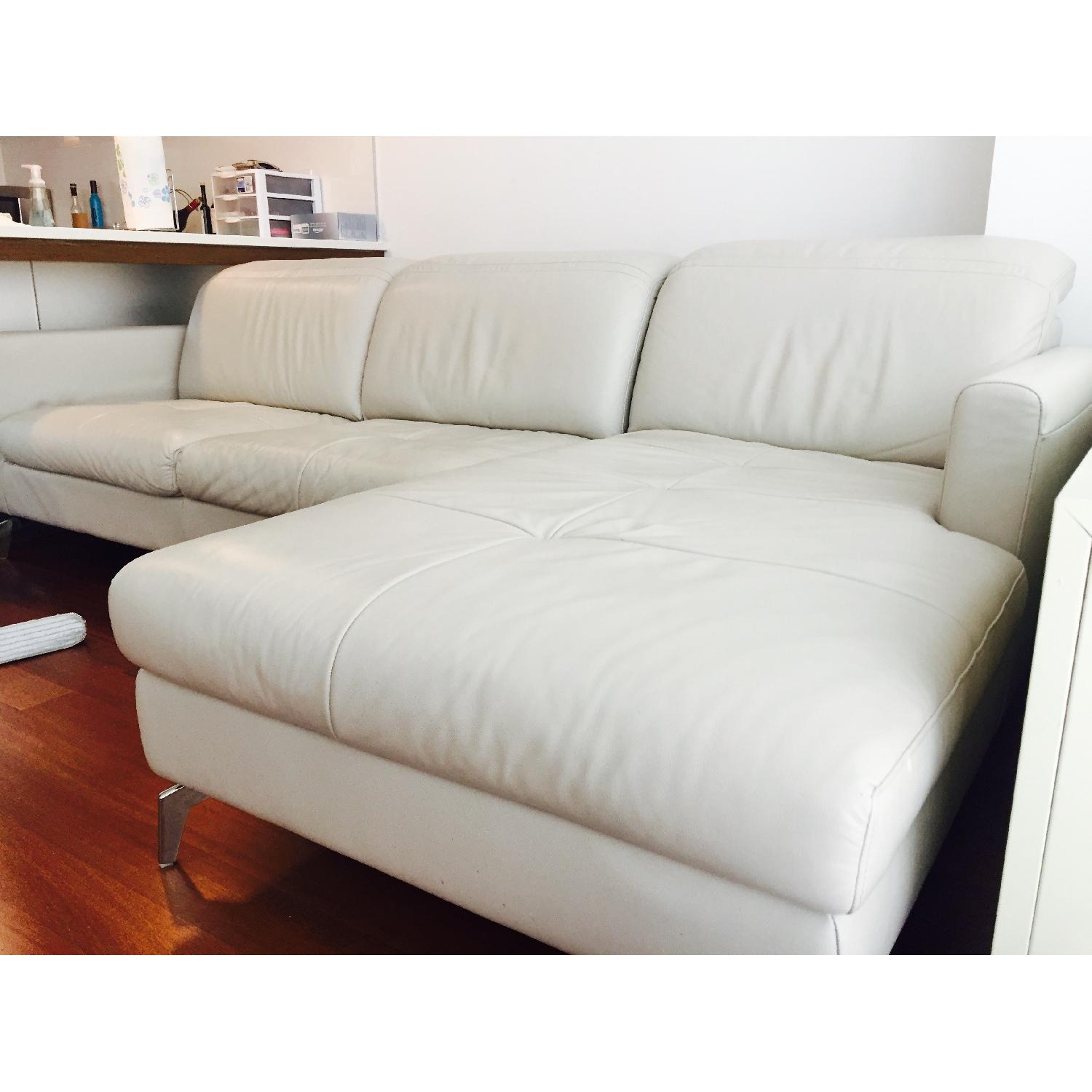 Natuzzi Leather Sectional Sofa - image-2