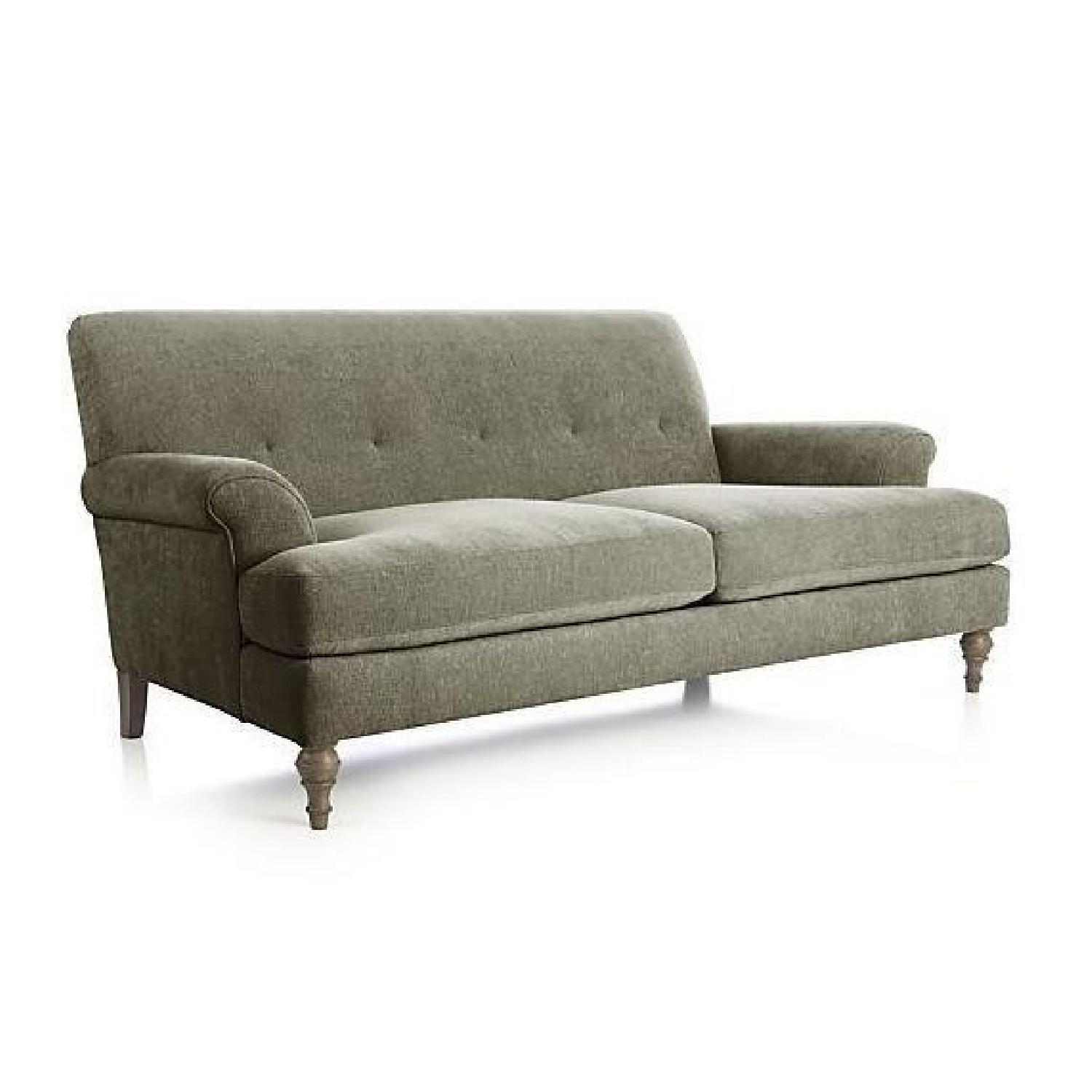 Crate & Barrel Camilla 2 Seat Sofa w/ Pillows - image-2