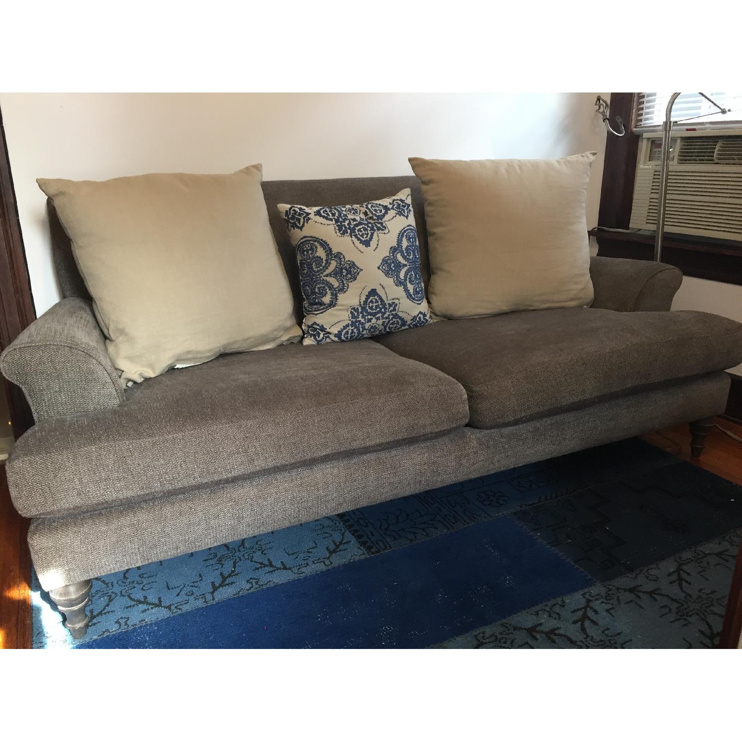 Crate & Barrel Camilla 2 Seat Sofa w/ Pillows - image-3