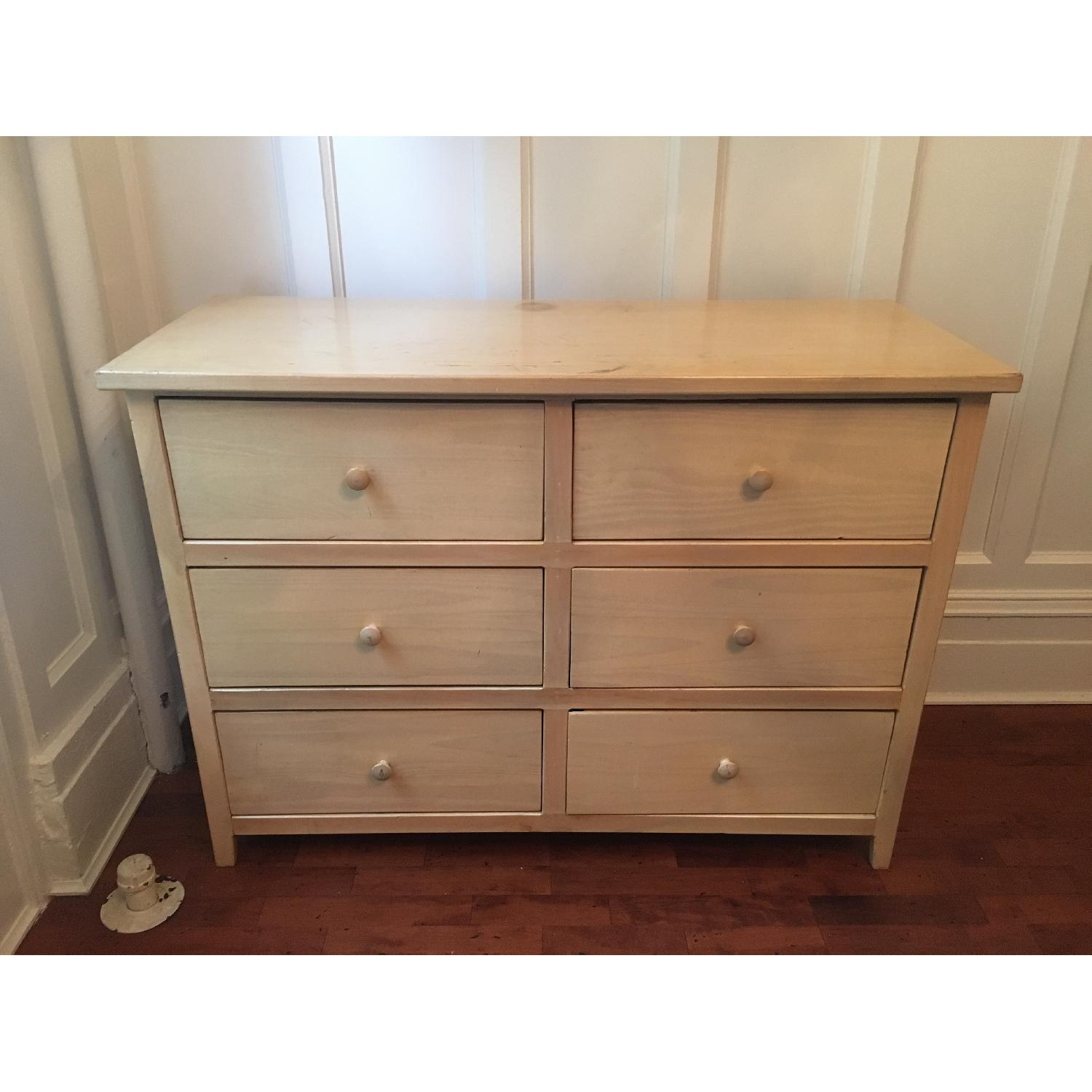Vintage Wood 6 Drawer Dresser - AptDeco
