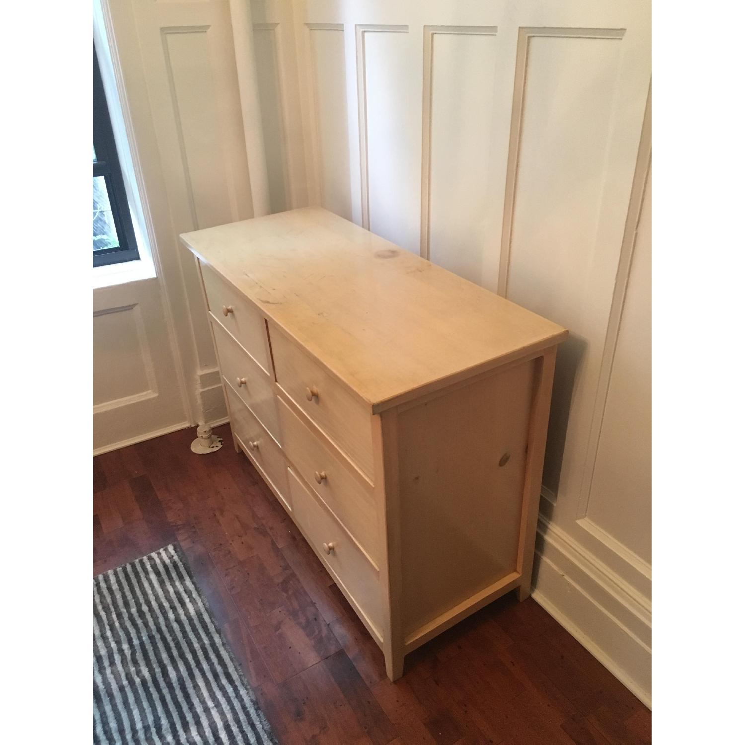 Vintage Wood 6 Drawer Dresser - AptDeco