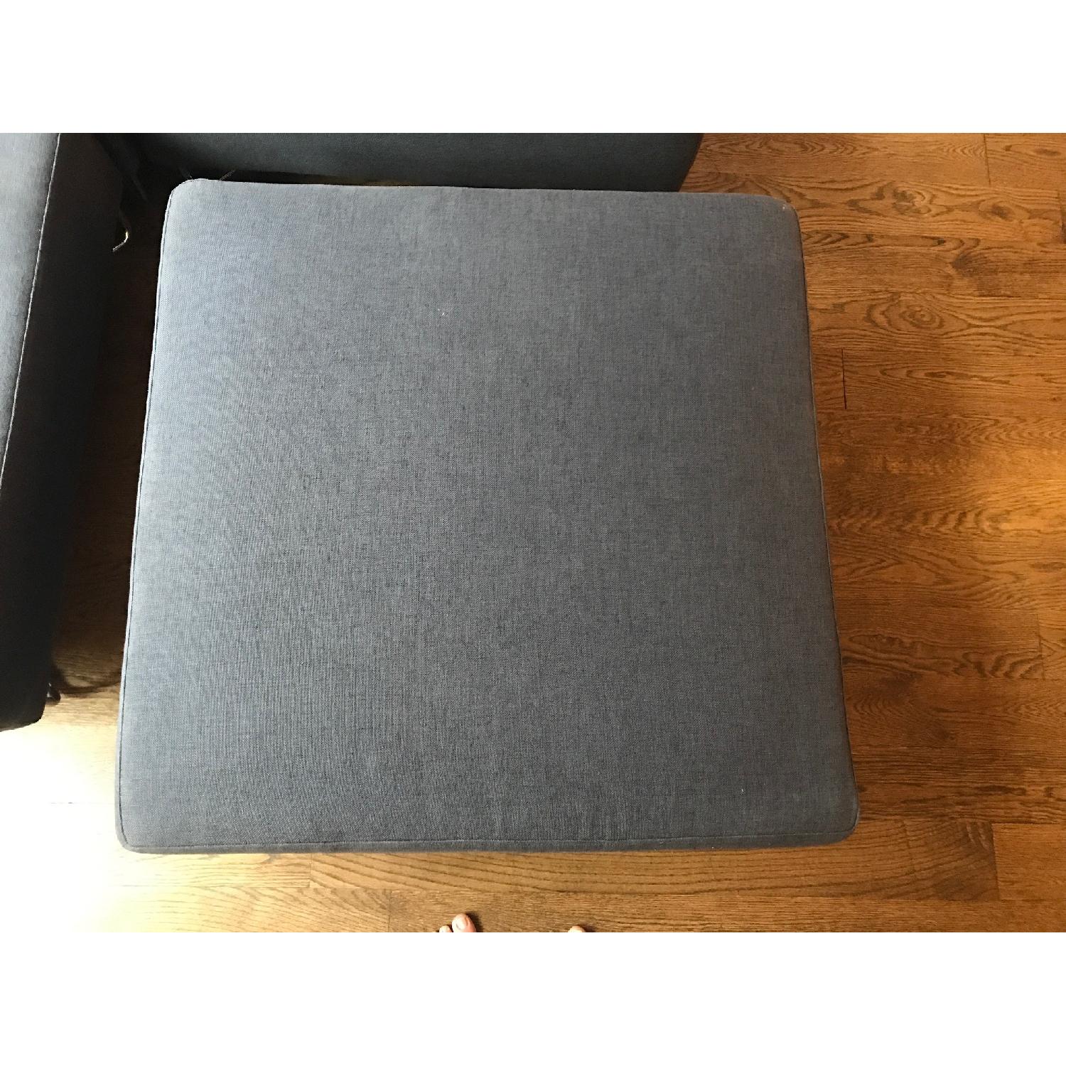 CB2 Lotus 4-Piece Grey Sectional Sofa - image-6