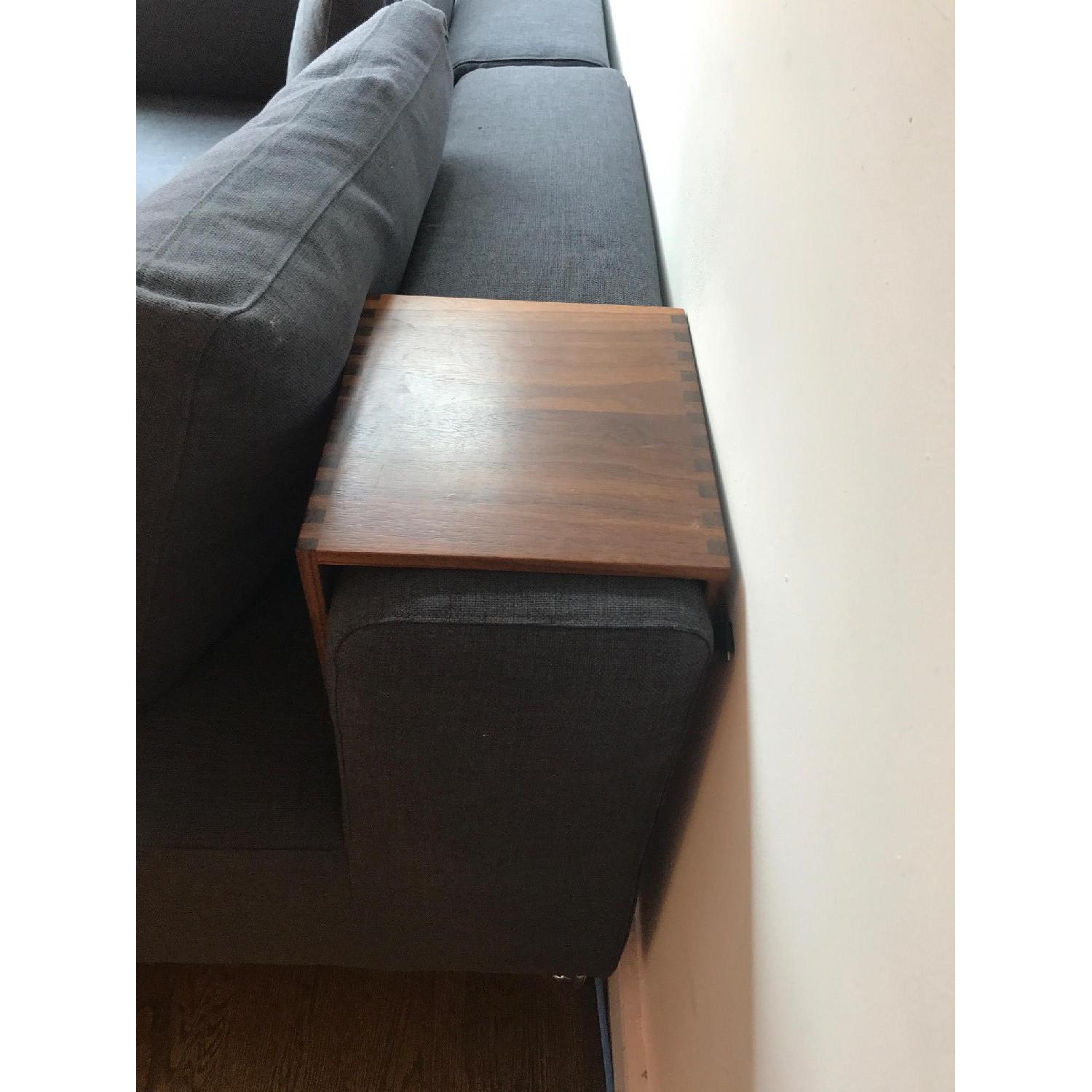 CB2 Lotus 4-Piece Grey Sectional Sofa - image-7