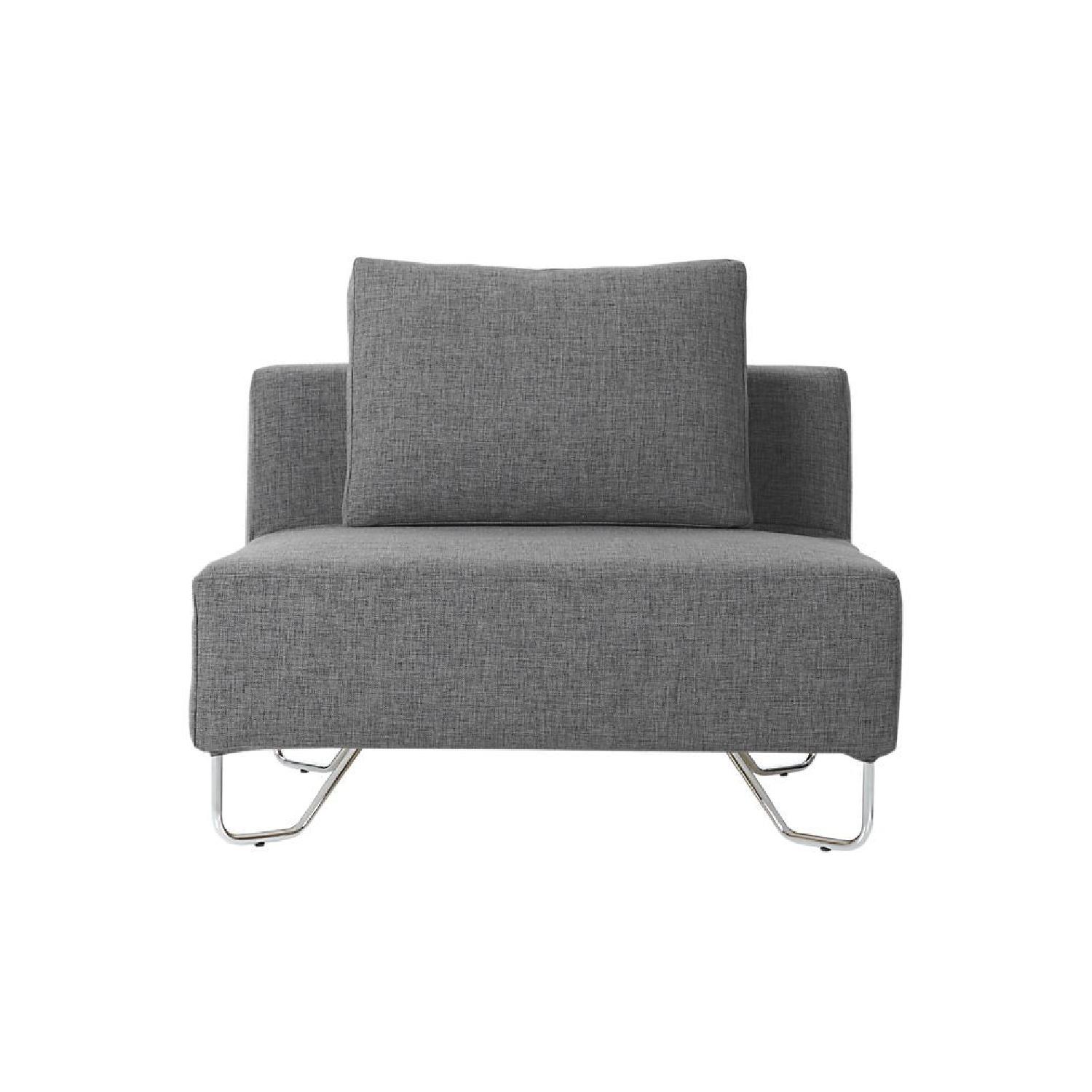 CB2 Lotus 4-Piece Grey Sectional Sofa - image-12