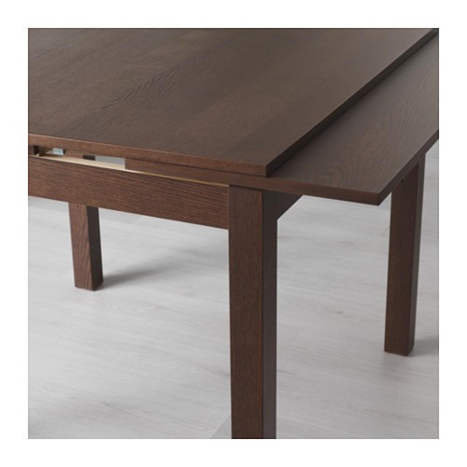 Ikea Bjursta Extendable Dining Table in Brown - image-1