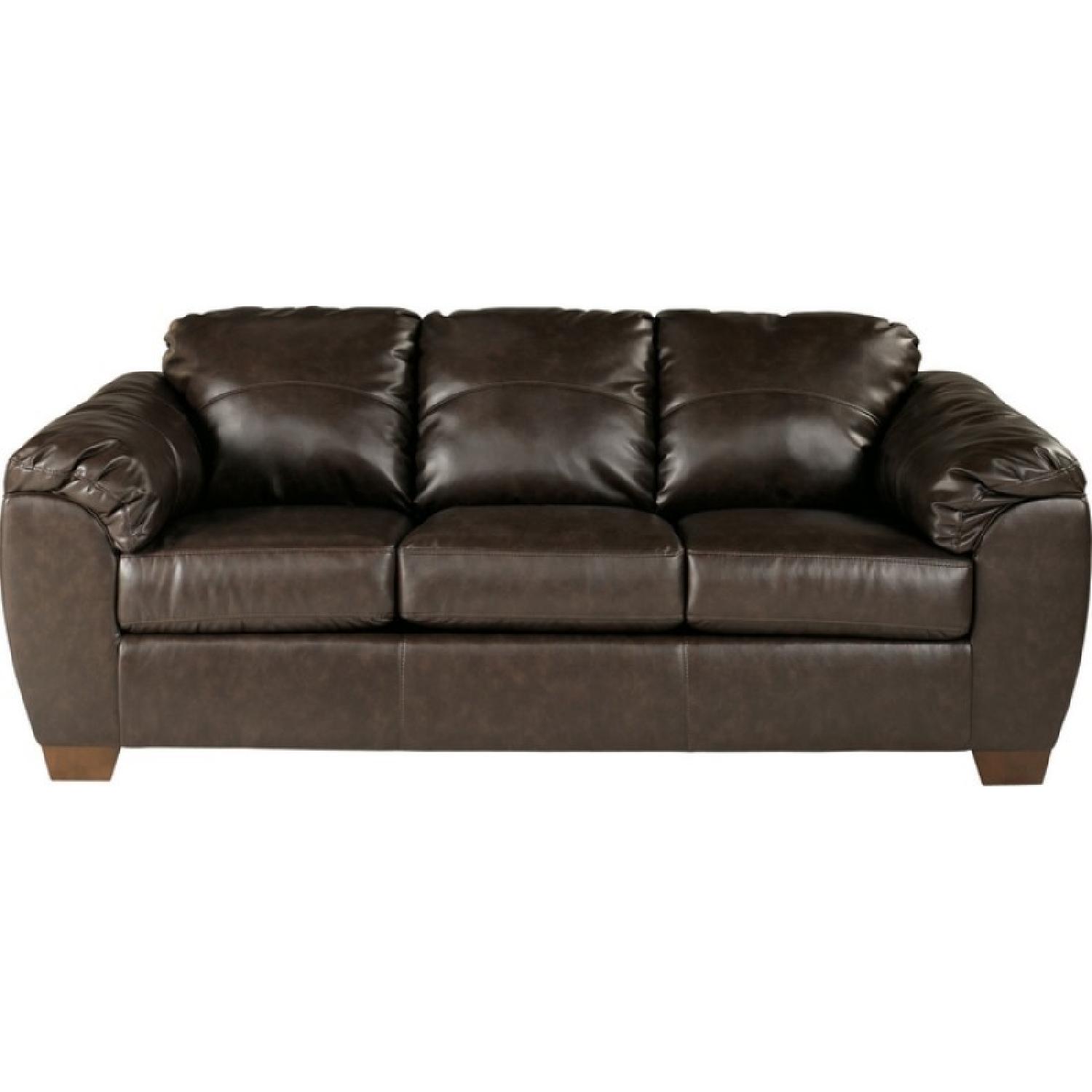 Ashley's DuraBlend Contemporary Cafe PU Full Sleeper Sofa - image-0